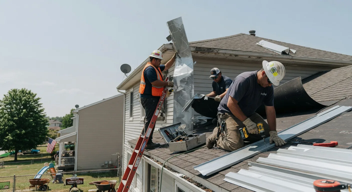 Storm Damage Metal Roof Repair in Haverhill, NH